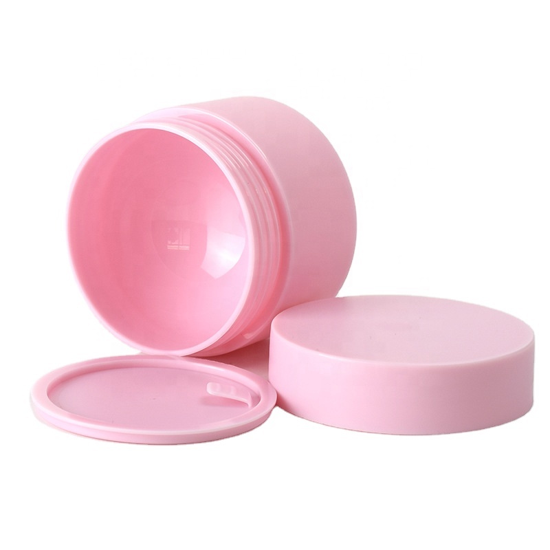 Skin Care Cosmetic containers 3g 5g 10g  white clear round screwed PP plastic cream jar for sunscreen cream