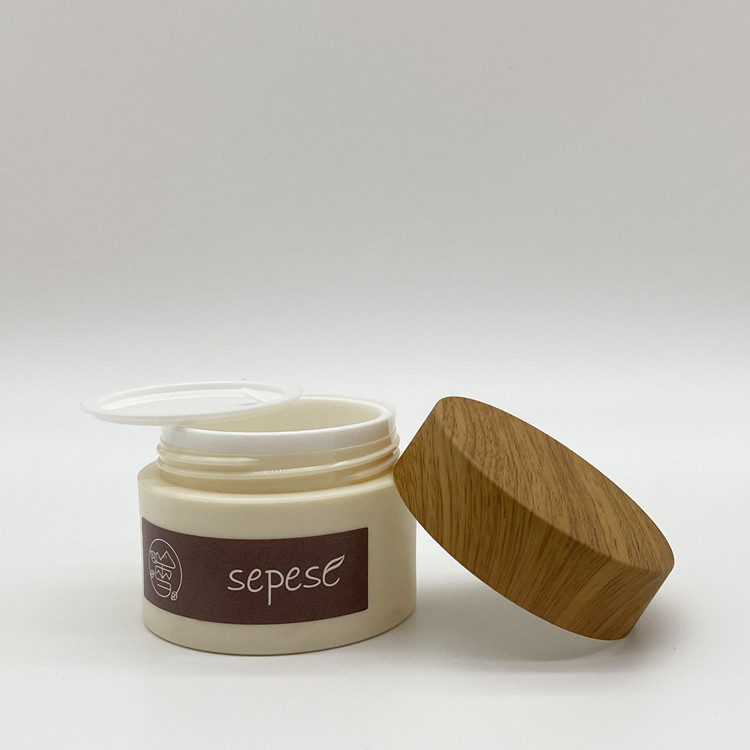 Skin Care Cream PET Double Wall Cosmetic Jar with PP Inner Cosmetics Containers and Packaging
