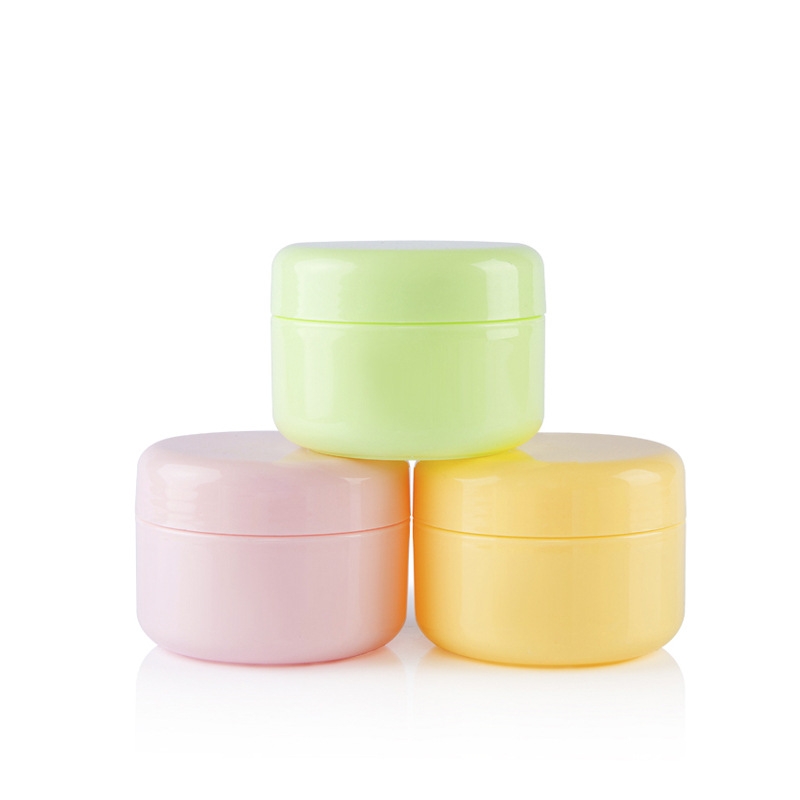 Skin Care Cream Packaging Candy Color Cosmetics Storage Container Cute PP Plastic Jars With Lid 10g 20g 30g 50g 100g 150g 200g