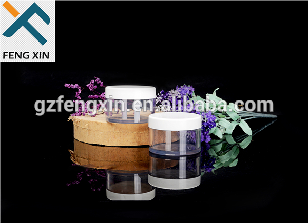 Skin Care Cream Plastic Cream Jar Use and Plastic Cap Material 100g PET Lid Personal Care 500pcs 68/410