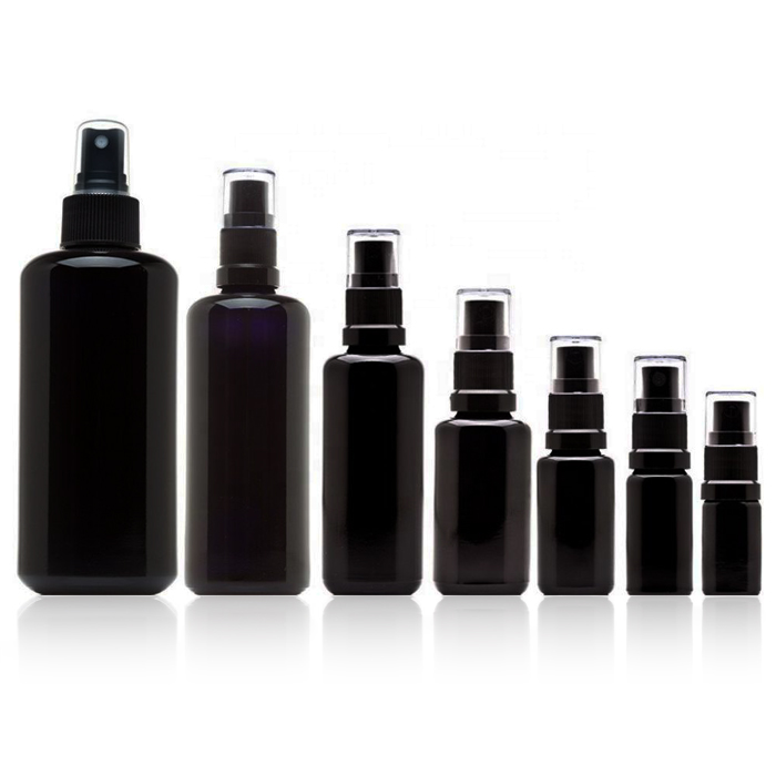 Skin Care Cream Use 2oz dark violet glass bottle with different lid