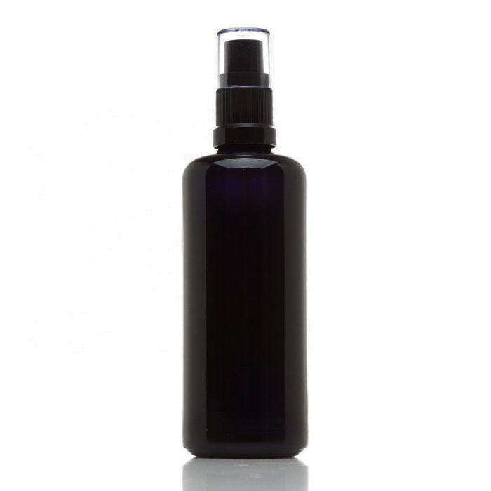 Skin Care Cream Use 2oz dark violet glass bottle with different lid