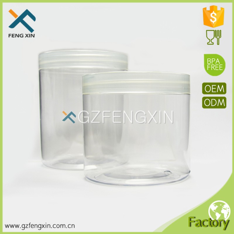 Skin Care Cream Use and Acrylic Plastic Type small cosmetic pet jars 30g