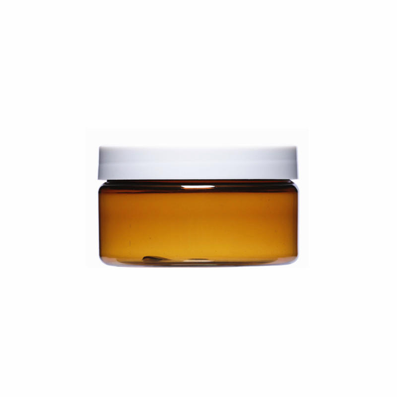 Skin Care Cream Use and PET Plastic Type hair pomade packaging cosmetic empty plastic cream jar with lid