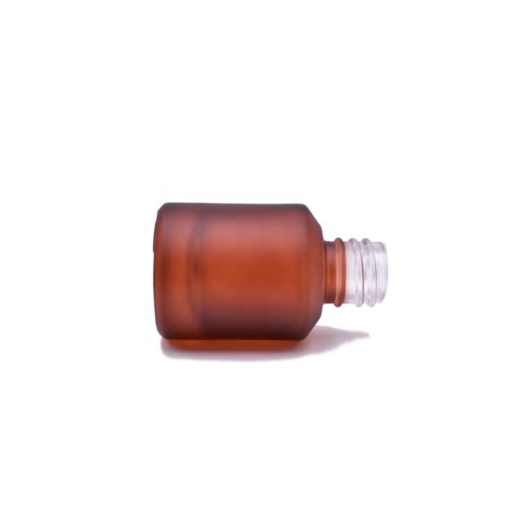 Skin Care Glass Essential Oil Bottle Cosmetic Frosted Green Amber Black 0.5oz 15ml Dropper Glass Bottle Serum