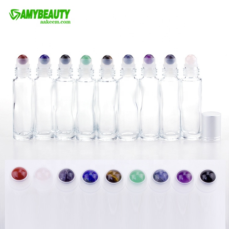 Skin Care Lip Tint Roll on 5ml Gold Liptint Roller Glass Bottles 10ml Container for Oils