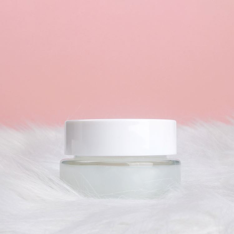 Skin Care Packaging 30g 50g 100g Sub-Bottle Round Cream Bottle Cosmetic Jar with White Plastic Lids
