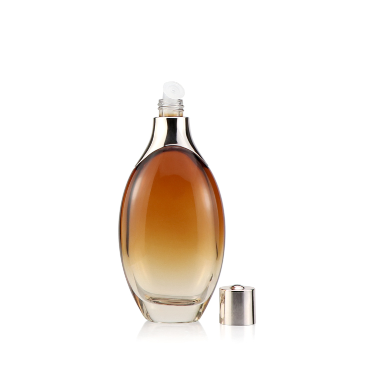 Skin Care Packaging 30ml 50ml 100ml 120ml gradient glass cosmetic pump lotion bottle essential oil dropper bottle for sale