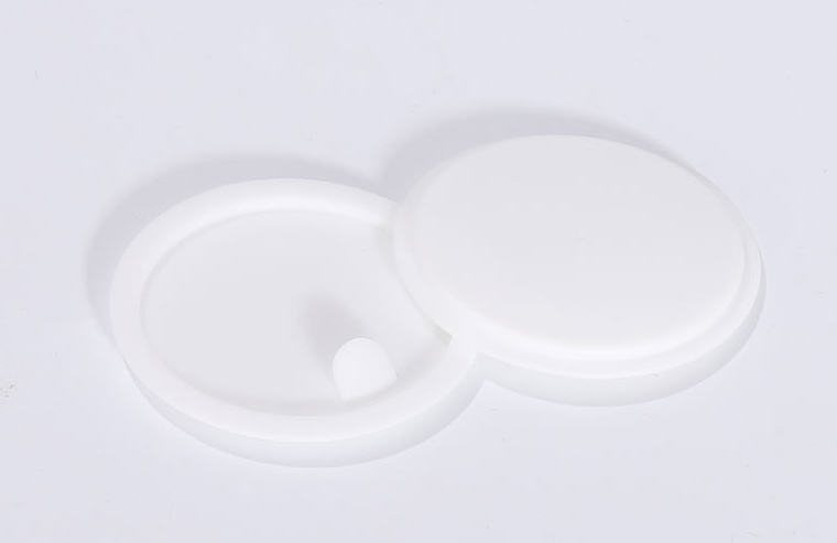 Skin Care Plastic PET Cream Jar With Wood Grain Plastic Cap