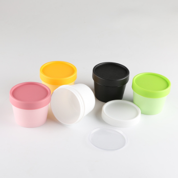 Skin Care Plastic PP Cream Jar with Lid