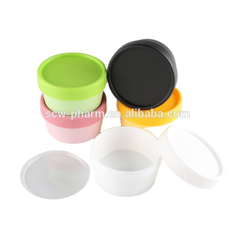 Skin Care Plastic PP Cream Jar with Lid