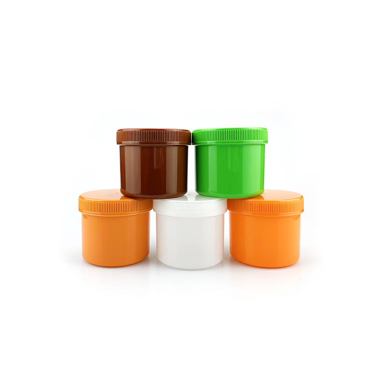 Skin Care Pp Round Jar 250G Colorful Container Pp Plastic Cosmetic Jar