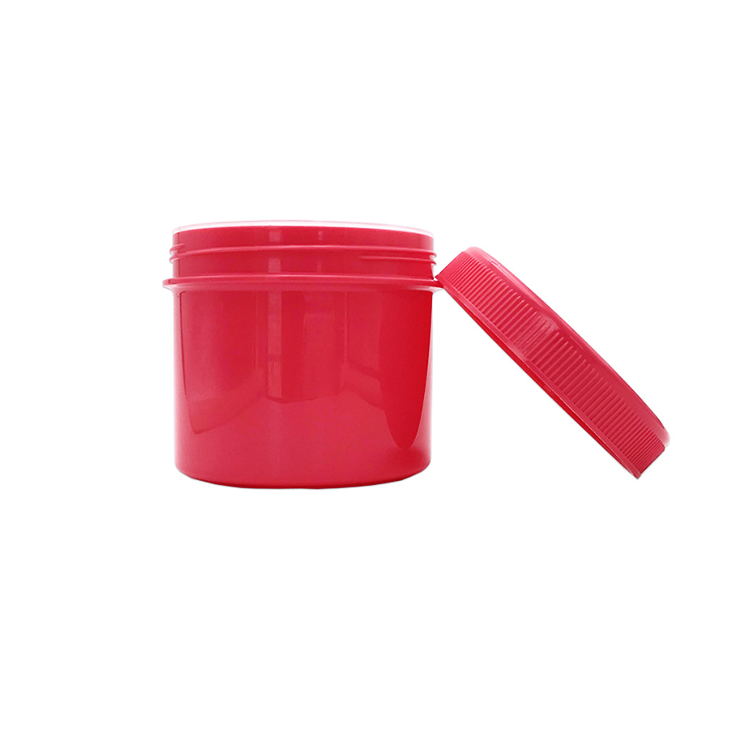 Skin Care Pp Round Jar 250G Colorful Container Pp Plastic Cosmetic Jar