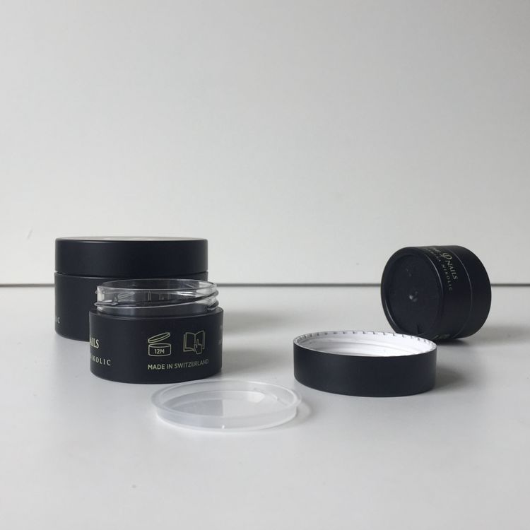 Skin Care Use and PETG Material Packaging Matte Black Plastic Body Butter Jar 30ml 50ml 100ml