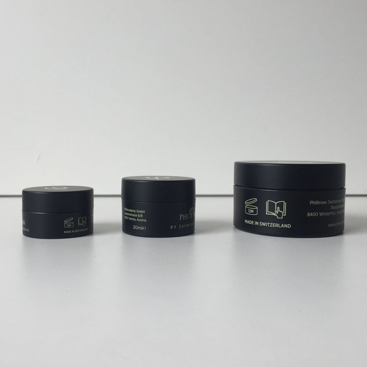 Skin Care Use and PETG Material Packaging Matte Black Plastic Body Butter Jar 30ml 50ml 100ml