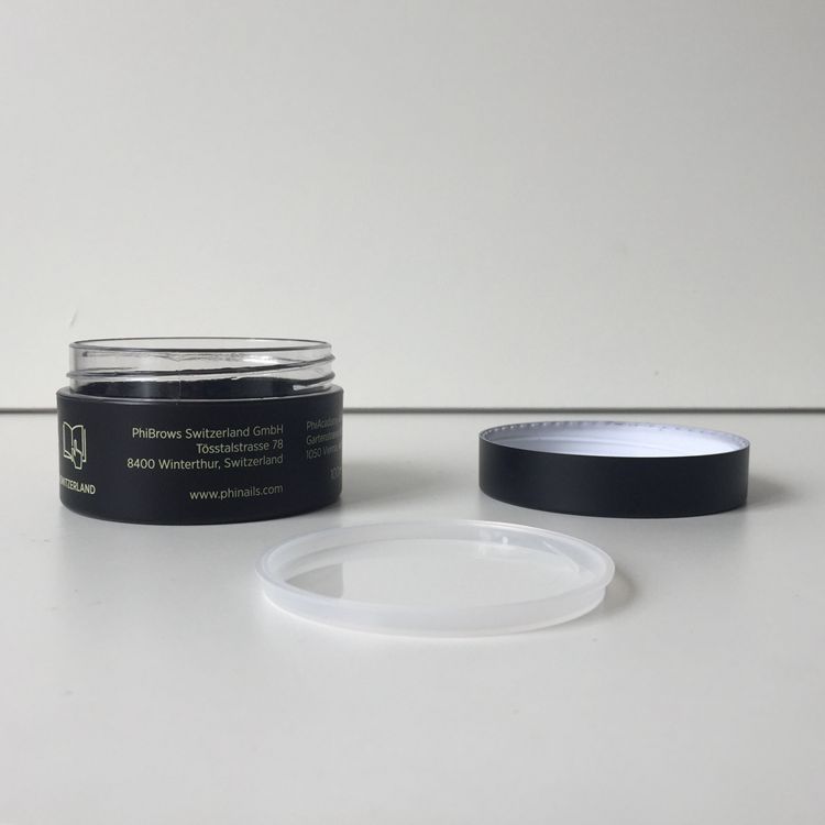 Skin Care Use and PETG Material Packaging Matte Black Plastic Body Butter Jar 30ml 50ml 100ml