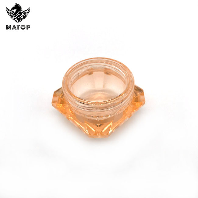Skin care 3g 5g diamond shape cream jars plastic jars with lids