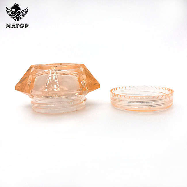 Skin care 3g 5g diamond shape cream jars plastic jars with lids