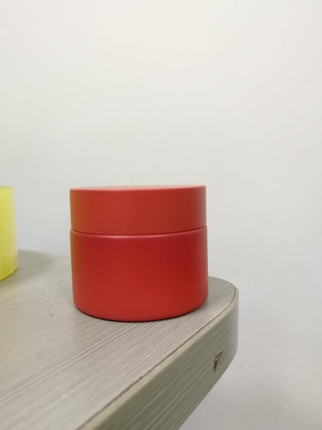 Skin care 50ml opal white slant shoulder cream cosmetics glass jar packaging ceramic jar for container
