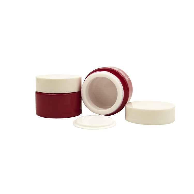 Skin care container opal white cream cosmetics jar white porcelain facial mask empty jar with lid 15ml 30ml 50ml 100ml 1.7oz 2oz