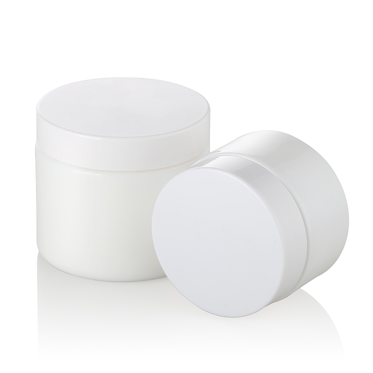 Skin care cosmetic packaging 15g 30g 50g empty matte white cosmetic cream glass jar