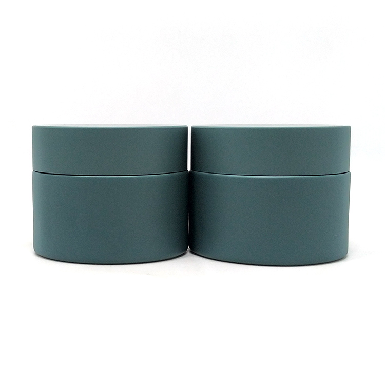 Skin care cream 15g 30g 50g frosted color custom glass container cosmetic packaging jar