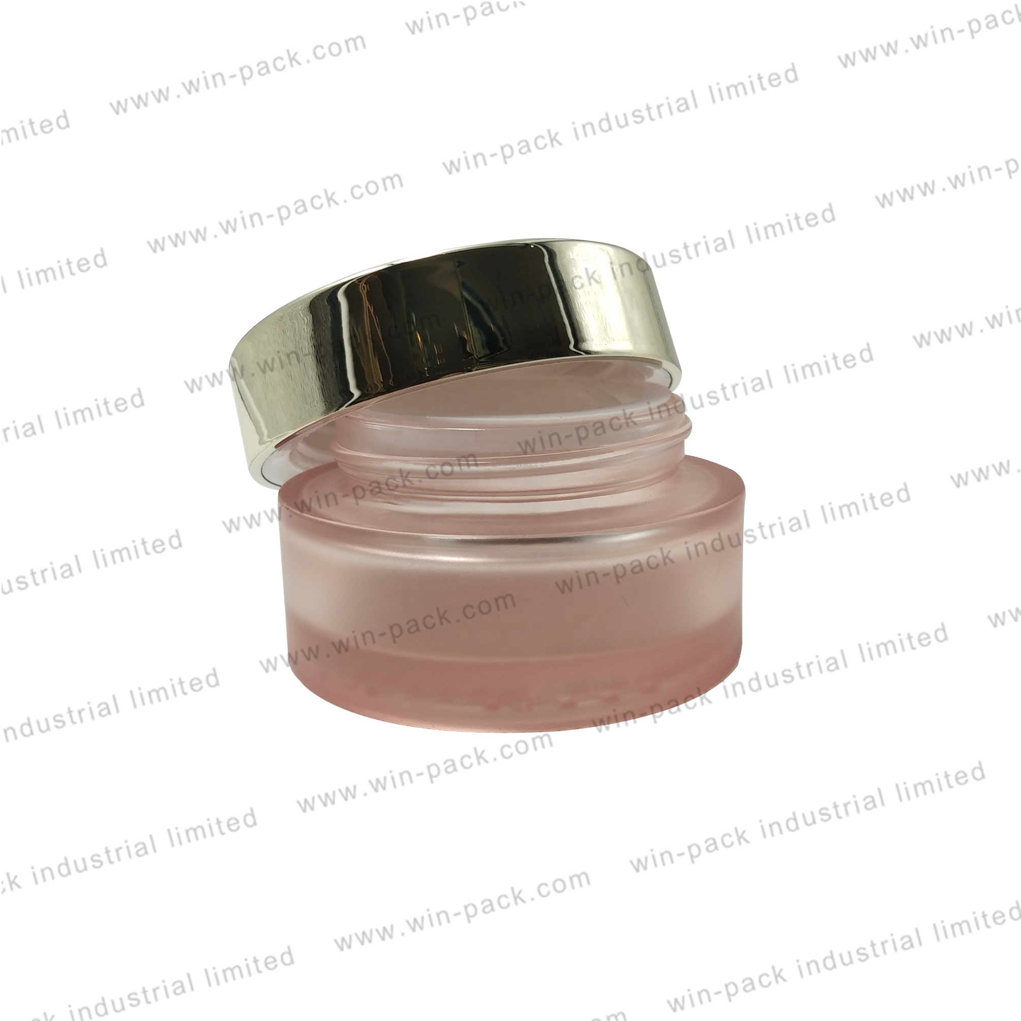 Skin care cream packing jar with shiny cap high quality for factory price