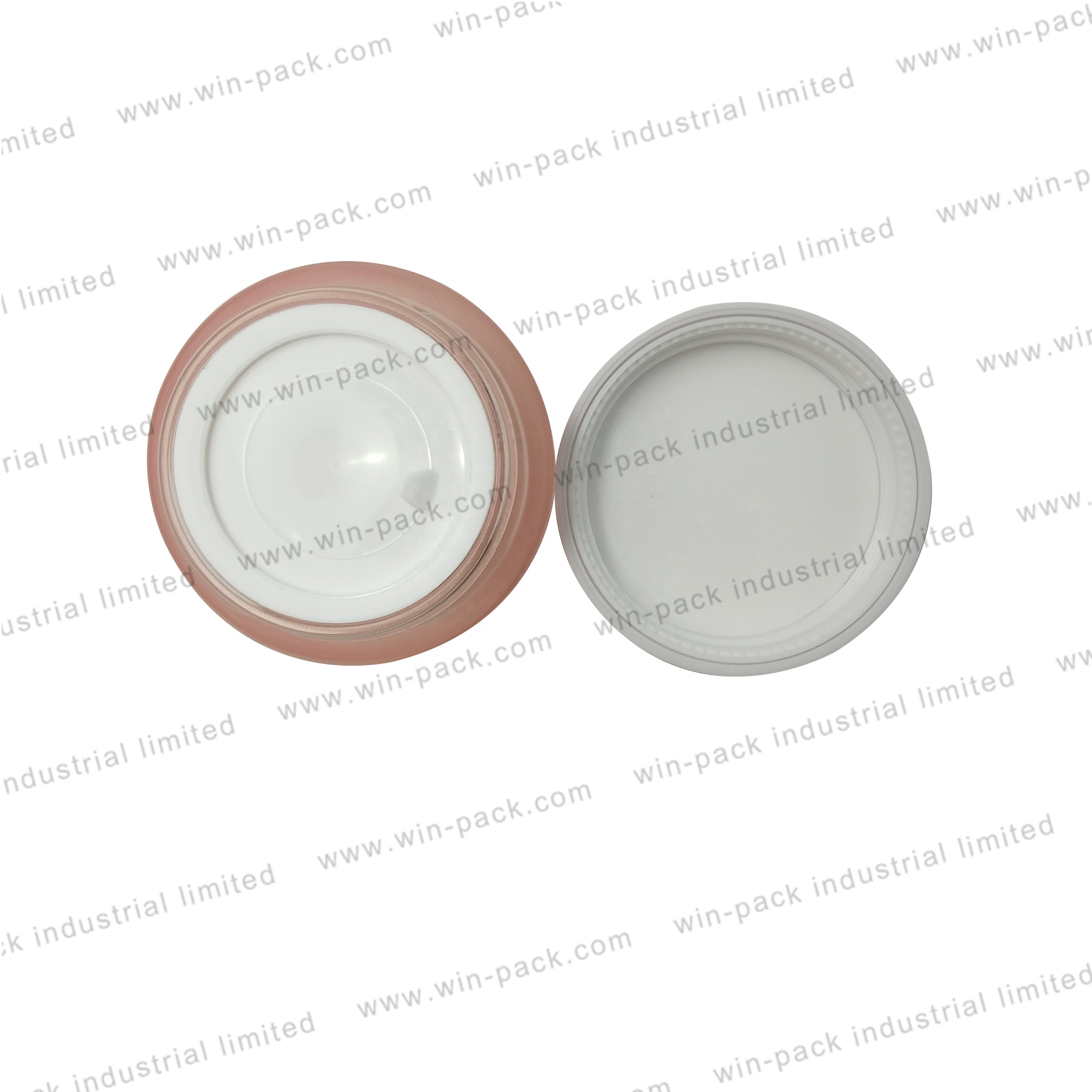 Skin care cream packing jar with shiny cap high quality for factory price