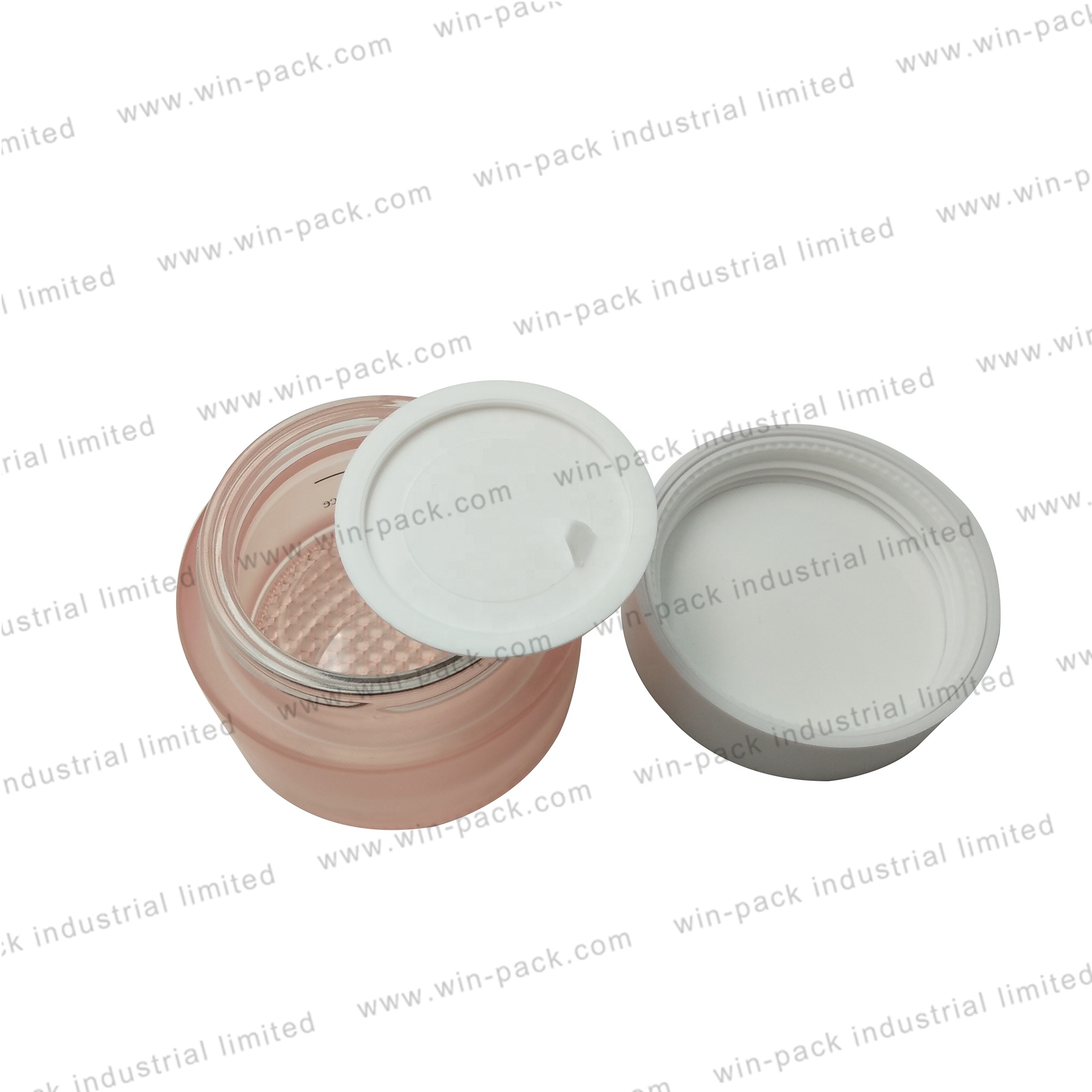 Skin care cream packing jar with shiny cap high quality for factory price