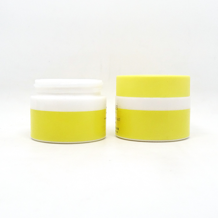 Skin care facial scrub packaging 50 ml white porcelain ceramic cosmetic glass jar