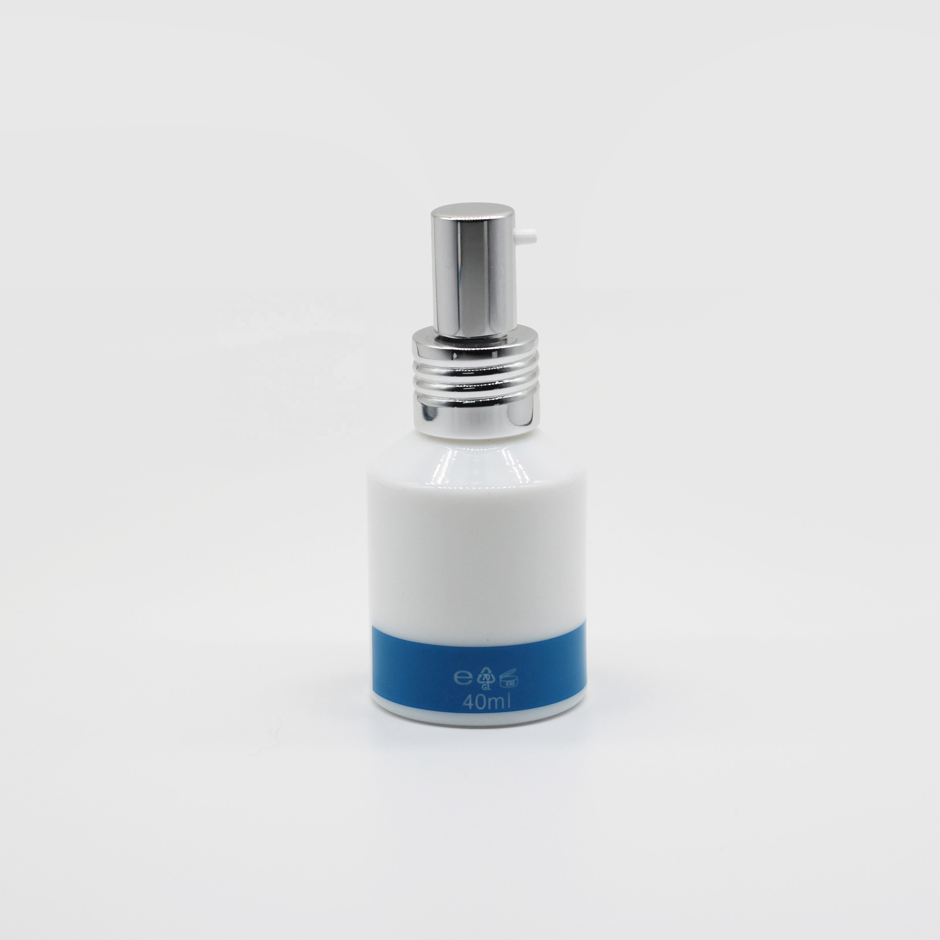 Skin care opal glass cosmetic bottle jar for manufacturer in China