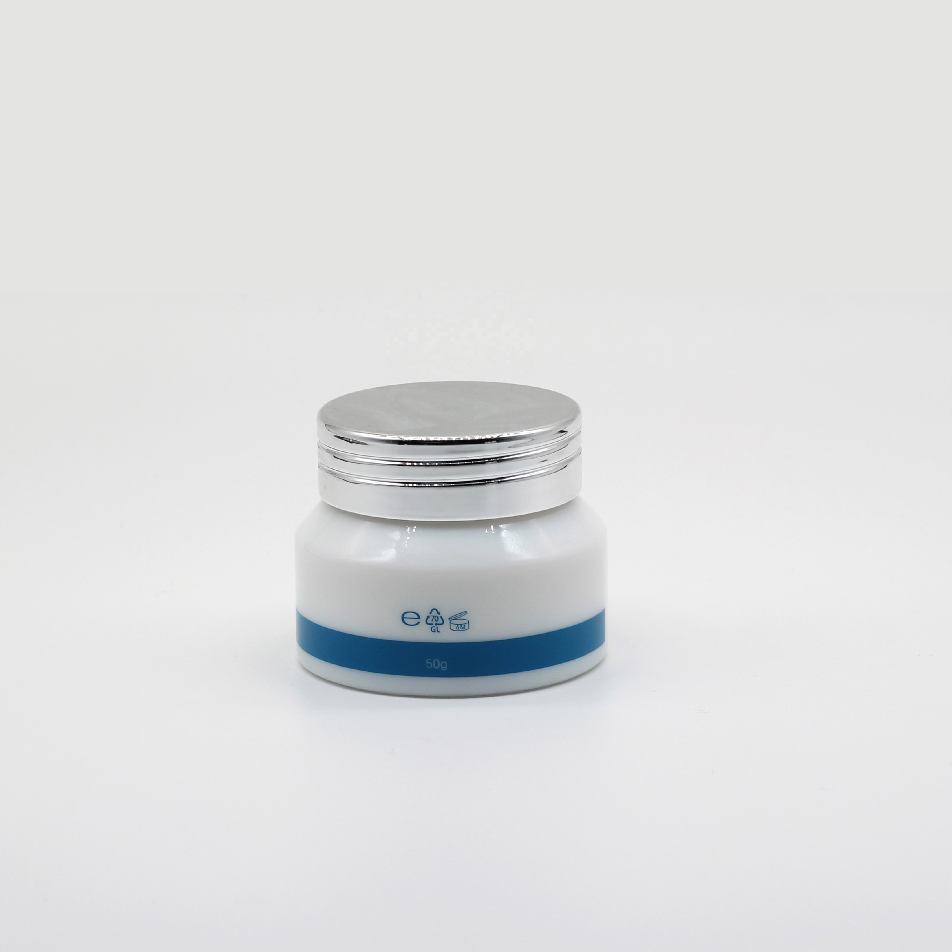 Skin care opal glass cosmetic bottle jar for manufacturer in China