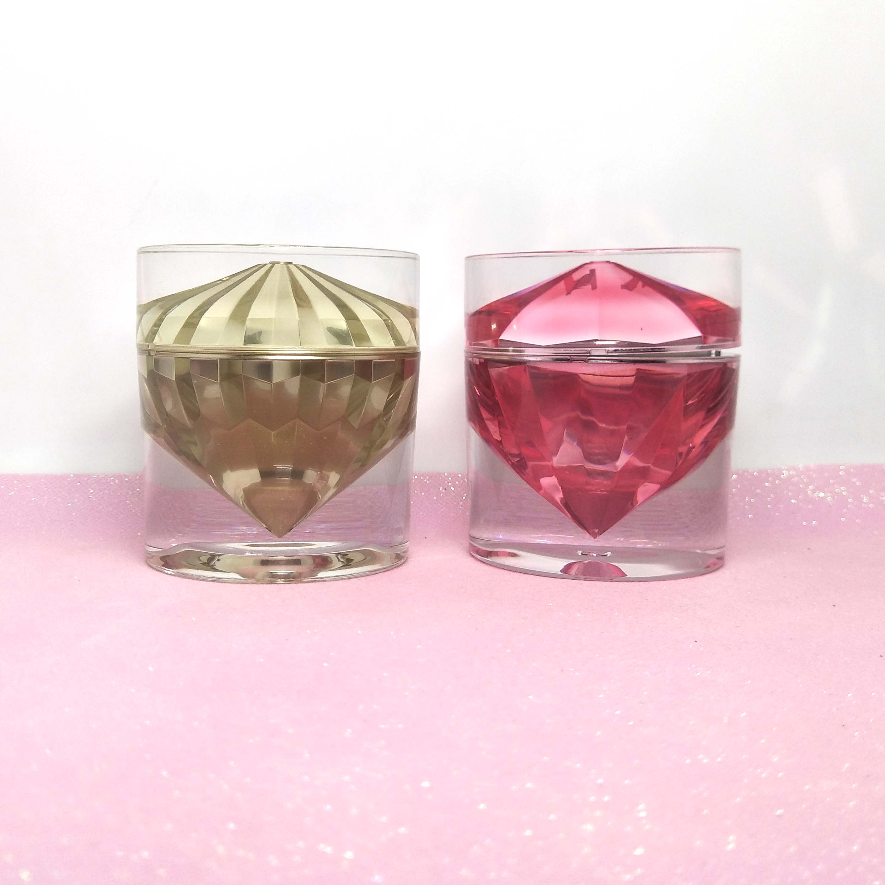 Skin care packaging acrylic cosmetic jar cosmetics 50ml cream jar