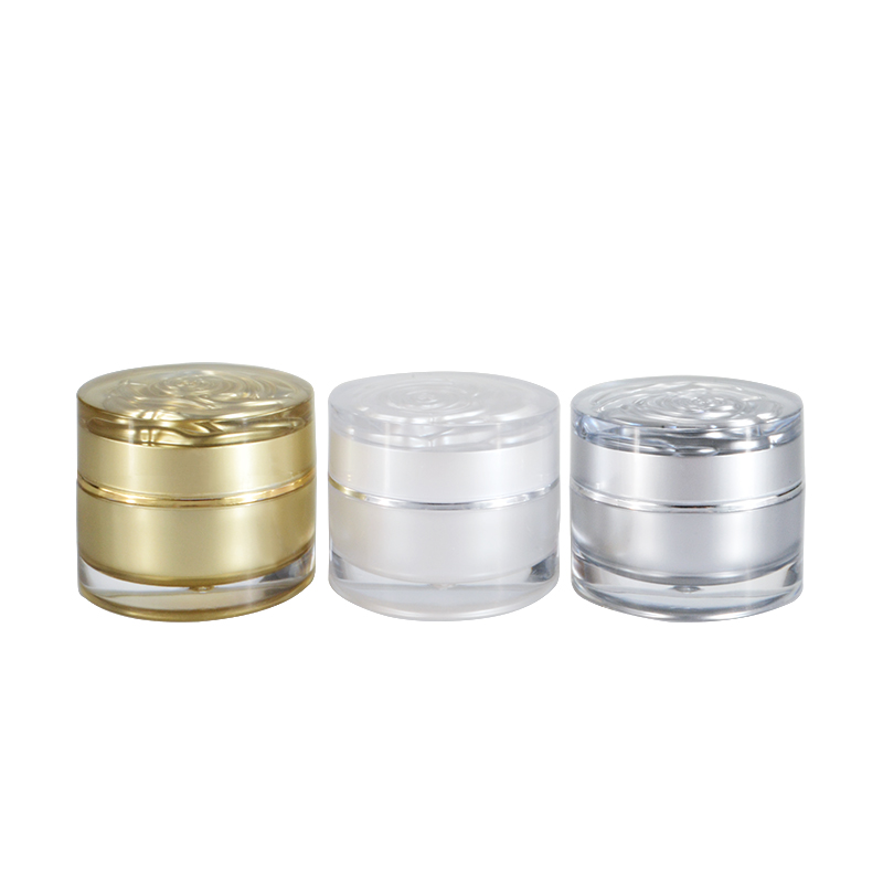 Skin care  plastic cream jar   5g 10g 15g 20g 30g 50g white  round cosmetic acrylic jar