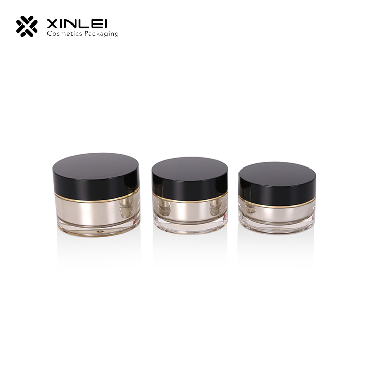 Skin care round acrylic cosmetic acrylic mason jar 30g