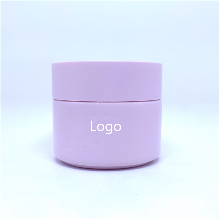 Skin cares set packing red empty lotion cosmetic cream jar pink cosmetic glass jars