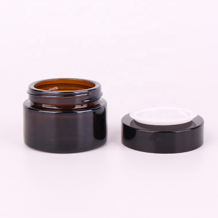 Skincare 30g cream jar glass cosmetic container packaging