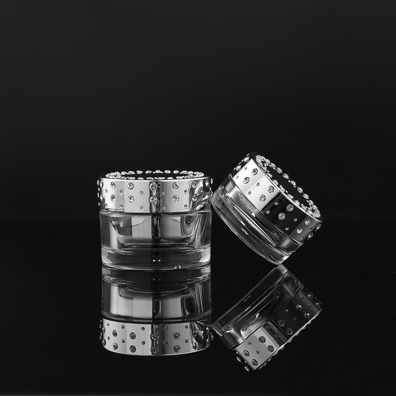 Skincare Body Cream Clear Double Wall Acrylic 15g 30g 50g Cosmetic Cream Jar with Round Lid