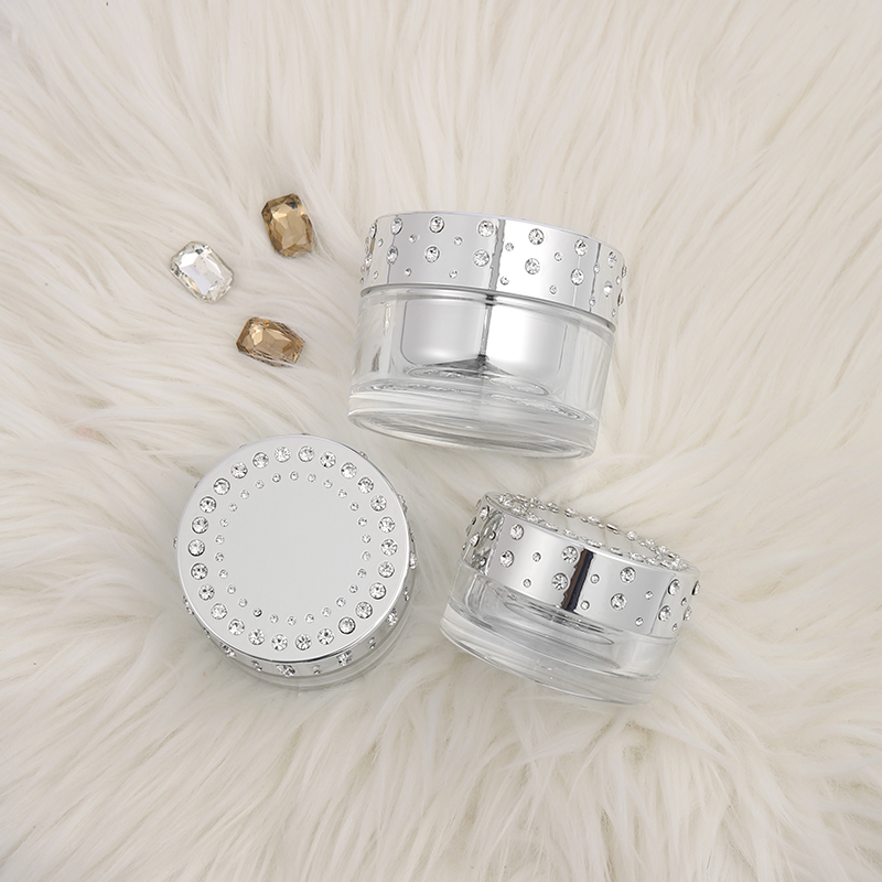 Skincare Body Cream Clear Double Wall Acrylic 15g 30g 50g Cosmetic Cream Jar with Round Lid