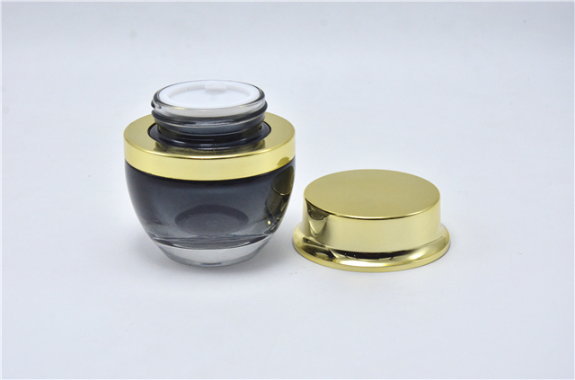 Skincare Coloured Glass Cosmetic 50ml Clear Cream Jar Glassware