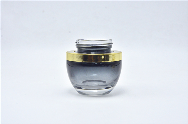 Skincare Coloured Glass Cosmetic 50ml Clear Cream Jar Glassware