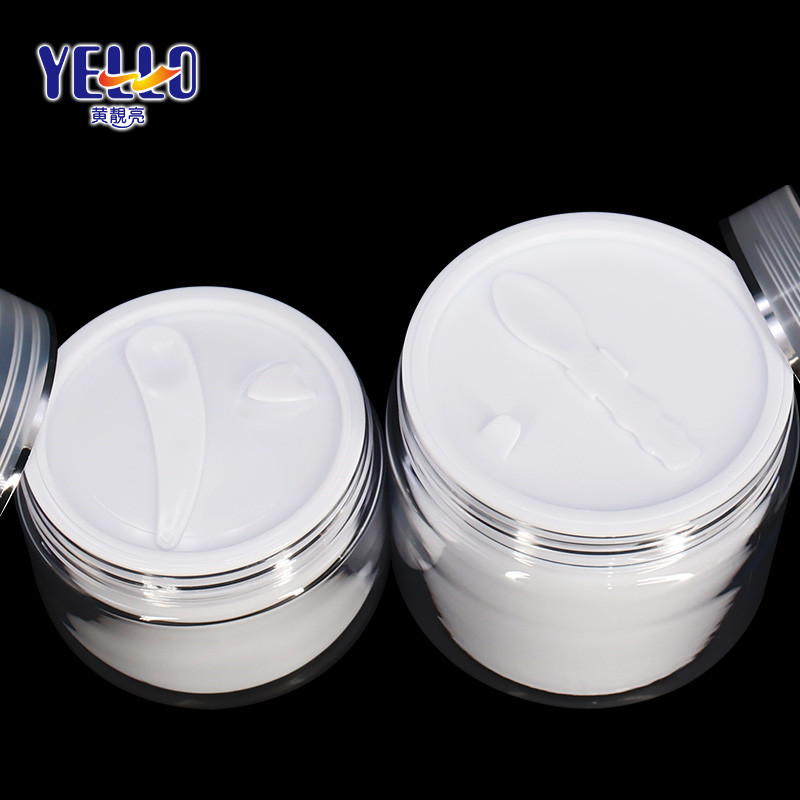 Skincare Packaging Custom Empty Clear Double Wall 15ml 30ml 50ml 100ml 150ml 200ml Cosmetic Plastic Jar