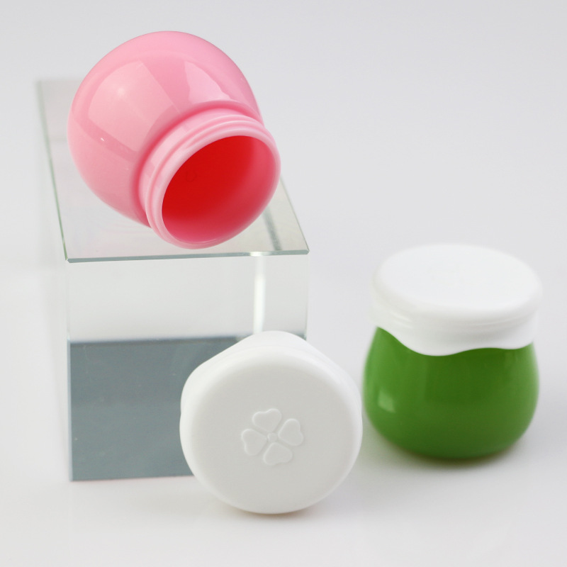 Skincare Packaging Plastic mini cute 10ml cream jar face skin cream jar lip balm container jar