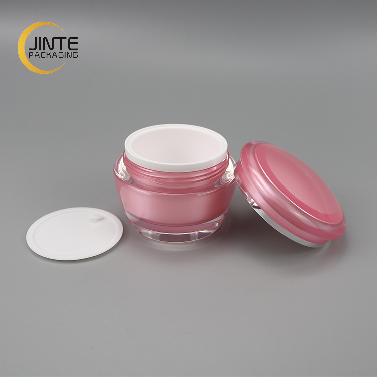 Skincare Packaging Sets Summer Pink Color Women's Care Packaging 15ml 30ml 50ml Acrylic Cream Jar