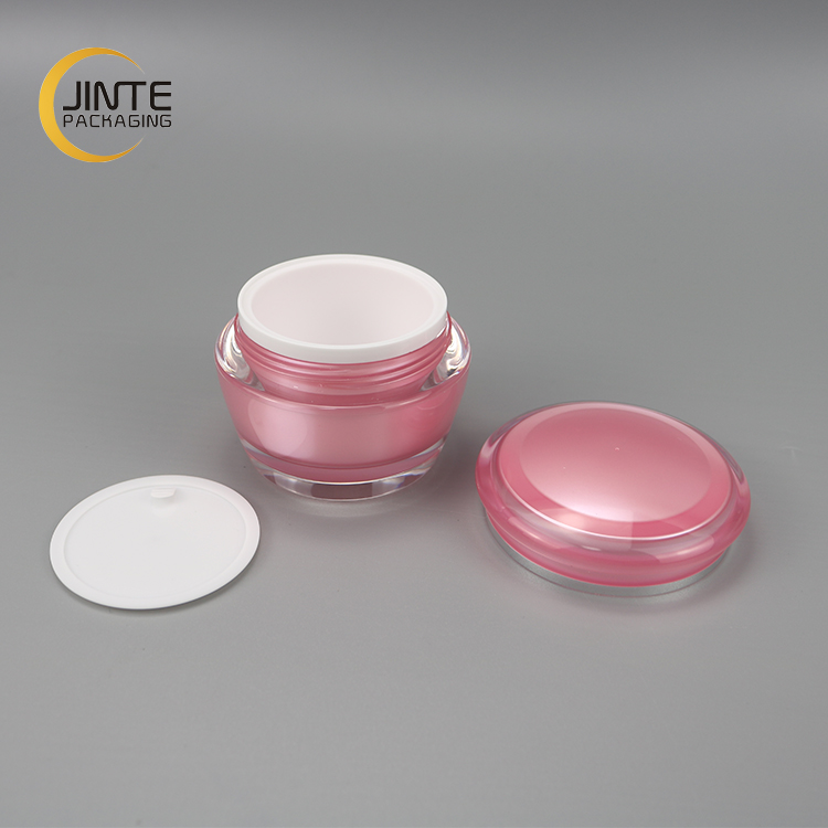 Skincare Packaging Sets Summer Pink Color Women's Care Packaging 15ml 30ml 50ml Acrylic Cream Jar