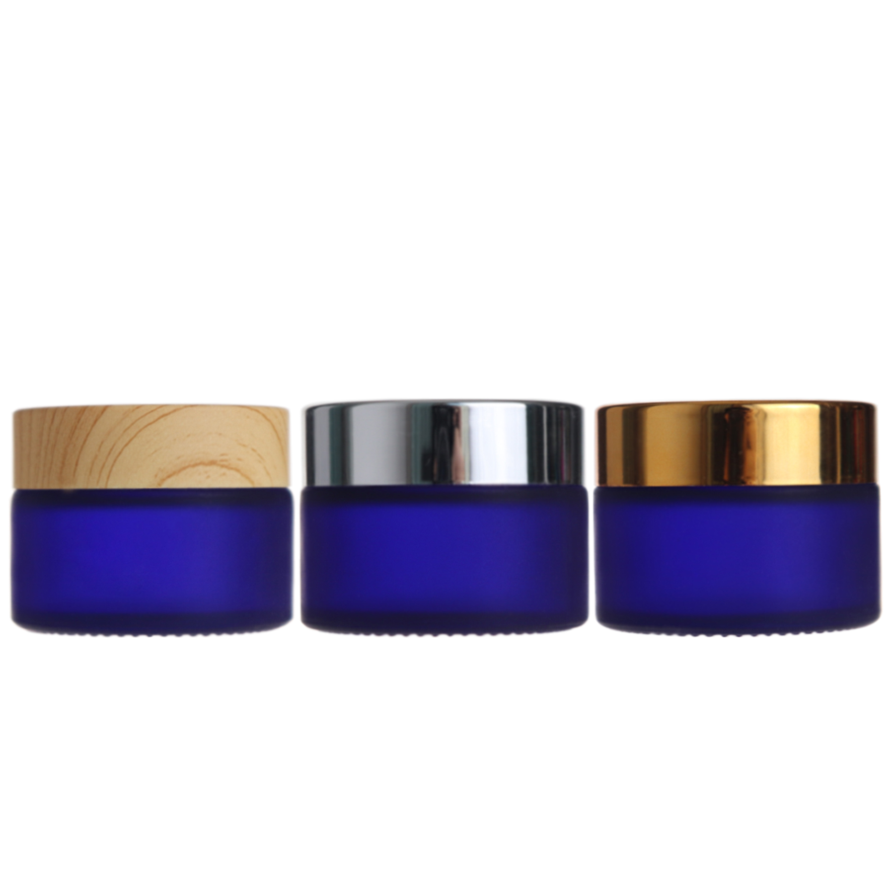 Skincare frosted blue 30g cosmetic jar glass jar cosmetic packaging eye cream jars