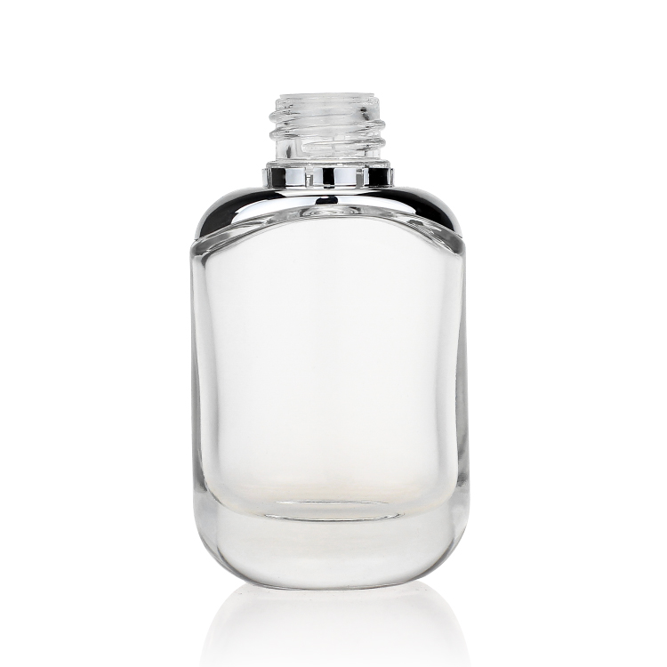 Skincare package 30ml glass round serum bottles 1oz clear dropper bottle
