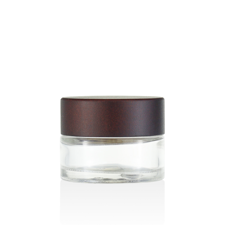 Skincare packaging  15g 20g 30g 50g 100g  luxury glass jars with wood lid for eye cream