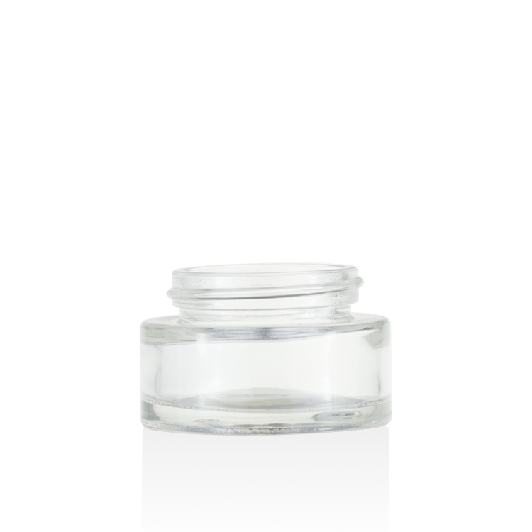 Skincare packaging 15g 20g 30g 50g 100g luxury glass jars with wood lid for eye cream