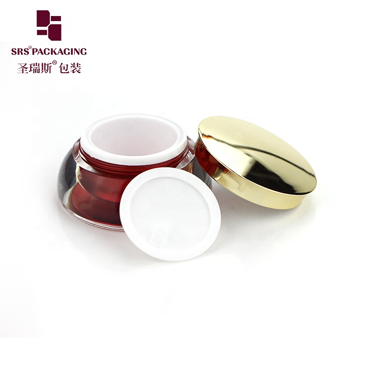 Skincare packaging 15g 30g cone shape doubal wall face cream jar